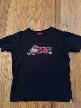 Black Kids Tee with Red Graphic